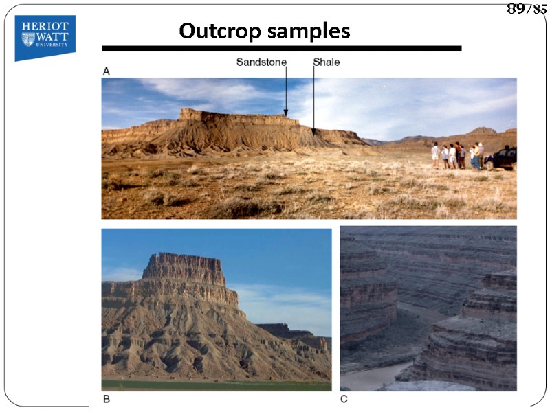 Outcrop samples 89/85